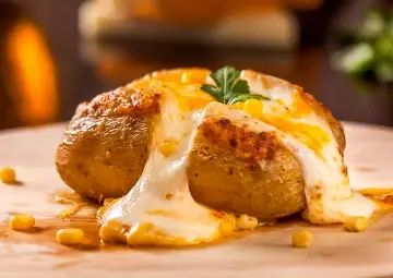 Film Akşamlarının Favori Yemeği: Peynir Soslu Fırın Patates