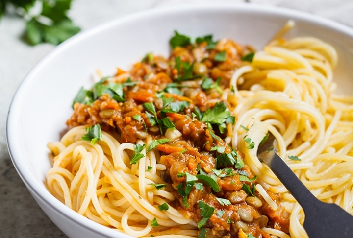 Vegan Spaghetti Bolonez