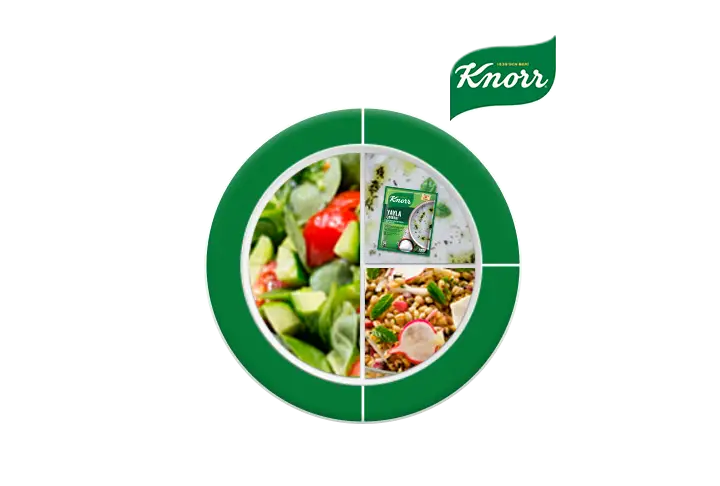 Knorr Yayla Çorbası ile Ayran Aşı Çorbası, Yeşil Mercimekli Buğday Pilavı, Semizotu Salatası