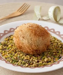 Tel Kadayıfa Sarılı Kızarmış Dondurma